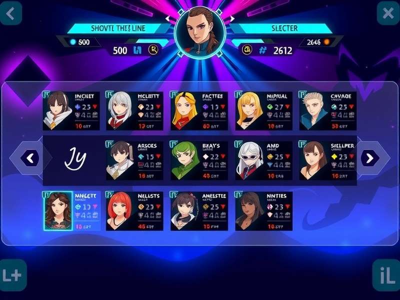 Chai Combatants character selection screen